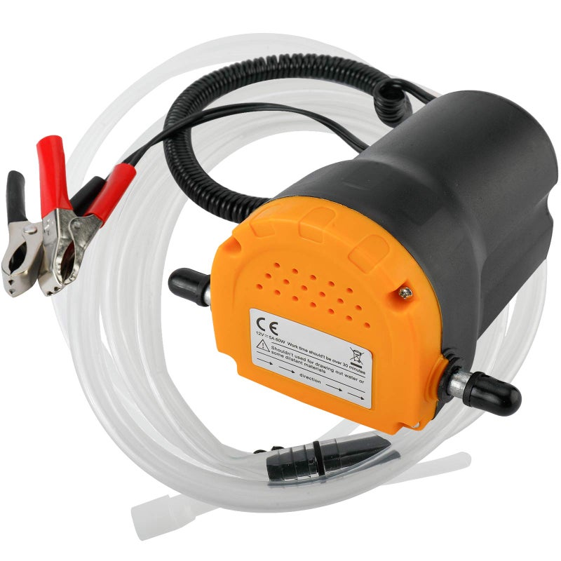 Amarine Made Oil Pump, Oil Extractor Pump 12V, 60w Oil Removal Pump for Oil Change, Electric Transfer Oil Pump, Easily Scavenge Oil from Cars, Motorcycles, RVs, Boats, and lawn Equipment - Image 1